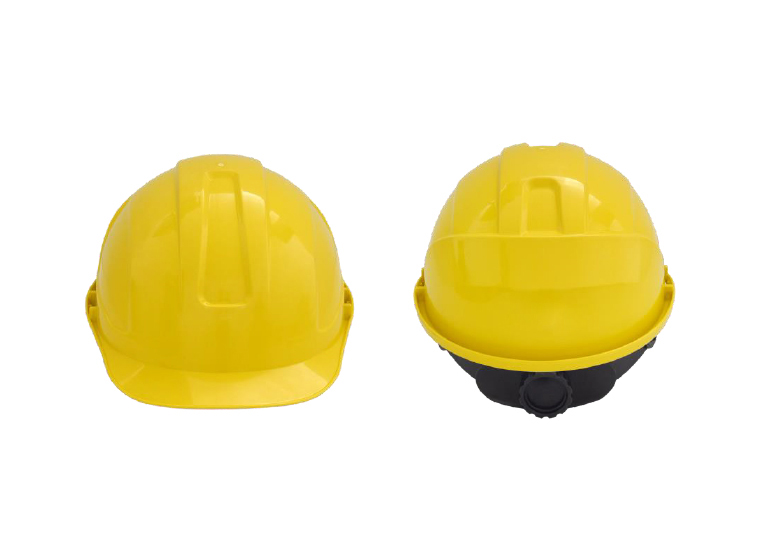 Industrial hard hat yellow